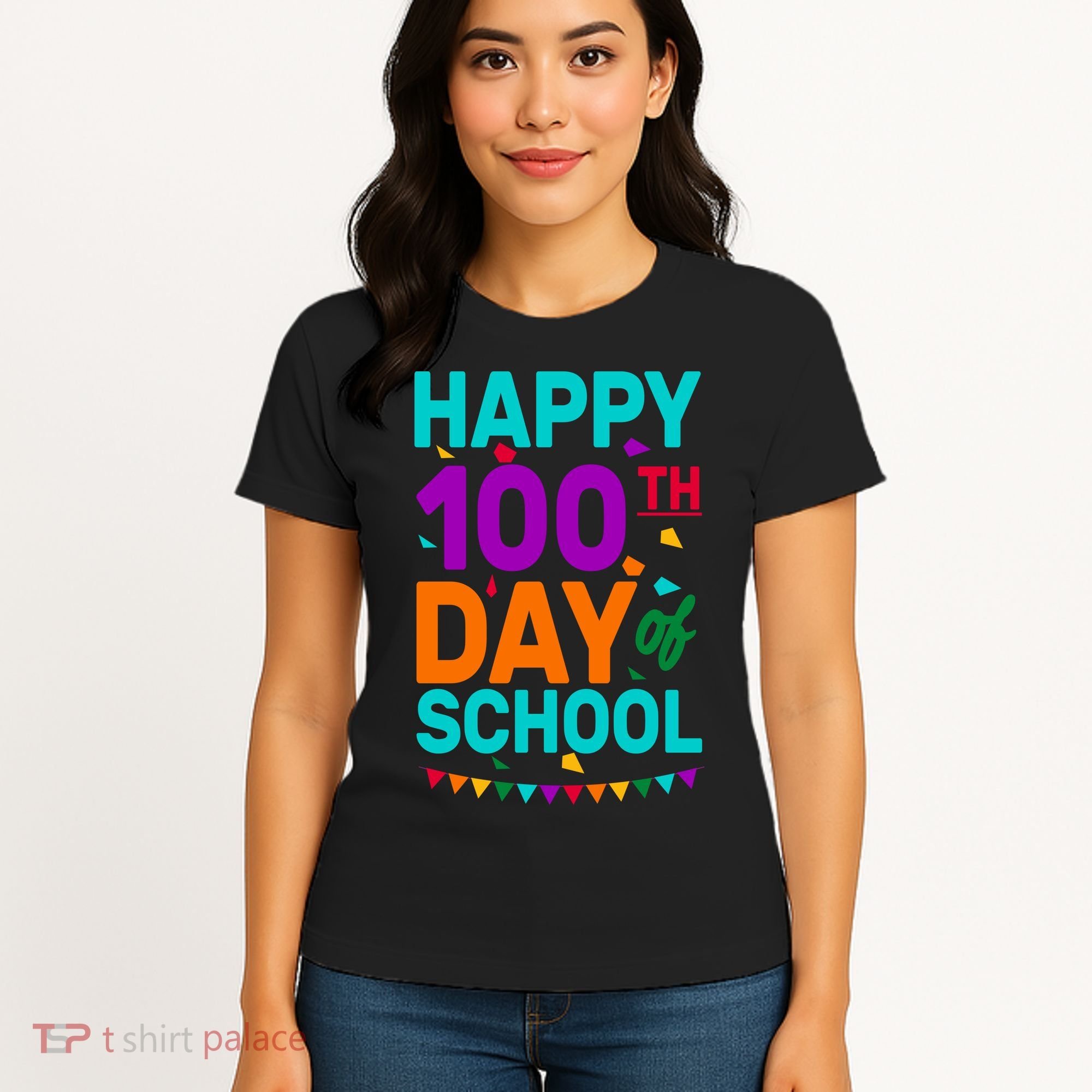 Happy 100th Day Of School For Teacher Or Child Women's T-Shirt