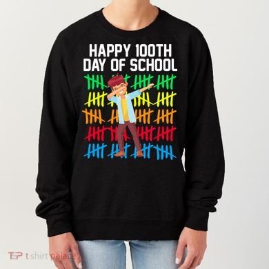 Happy 100th Day Of School Tally Marks Women's Sweatshirt