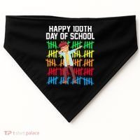 Happy 100th Day Of School Tally Marks USA-Made Doggie Bandana thumb 0