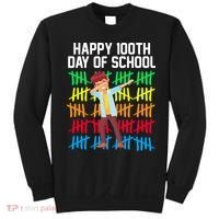 Happy 100th Day Of School Tally Marks Sweatshirt thumb 0