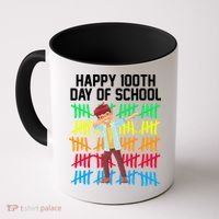 Happy 100th Day Of School Tally Marks Coffee Mug thumb 0