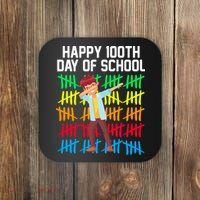 Happy 100th Day Of School Tally Marks Coaster thumb 0