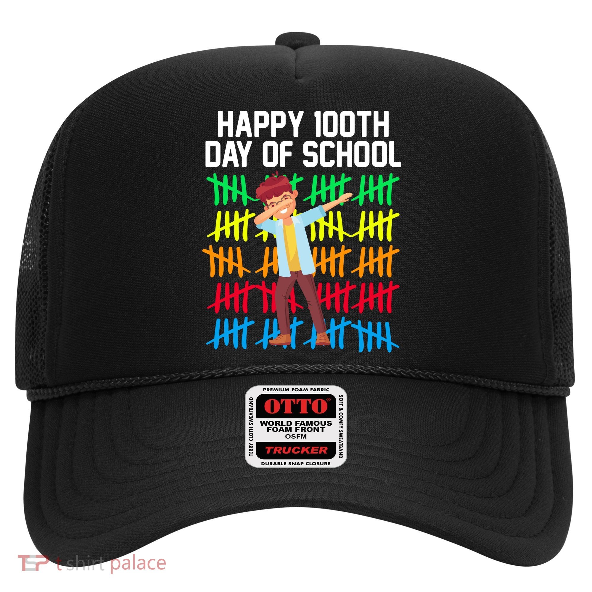 Happy 100th Day Of School Tally Marks Hat