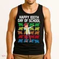 Happy 100th Day Of School Tally Marks Tank Top thumb 3