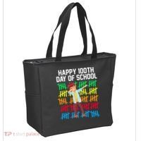 Happy 100th Day Of School Tally Marks Tote Bag thumb 2