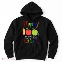 Happy 100th Day Of School Teachers Apple Hoodie thumb 0