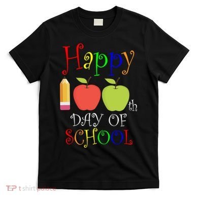 Happy 100th Day Of School Teachers Apple T-Shirt