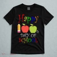 Happy 100th Day Of School Teachers Apple T-Shirt thumb 5