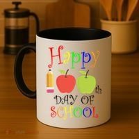 Happy 100th Day Of School Teachers Apple Coffee Mug thumb 4