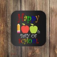 Happy 100th Day Of School Teachers Apple Coaster thumb 0