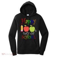 Happy 100th Day Of School Teachers Apple Women's Hoodie thumb 0