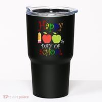 Happy 100th Day Of School Teachers Apple Tumbler thumb 0