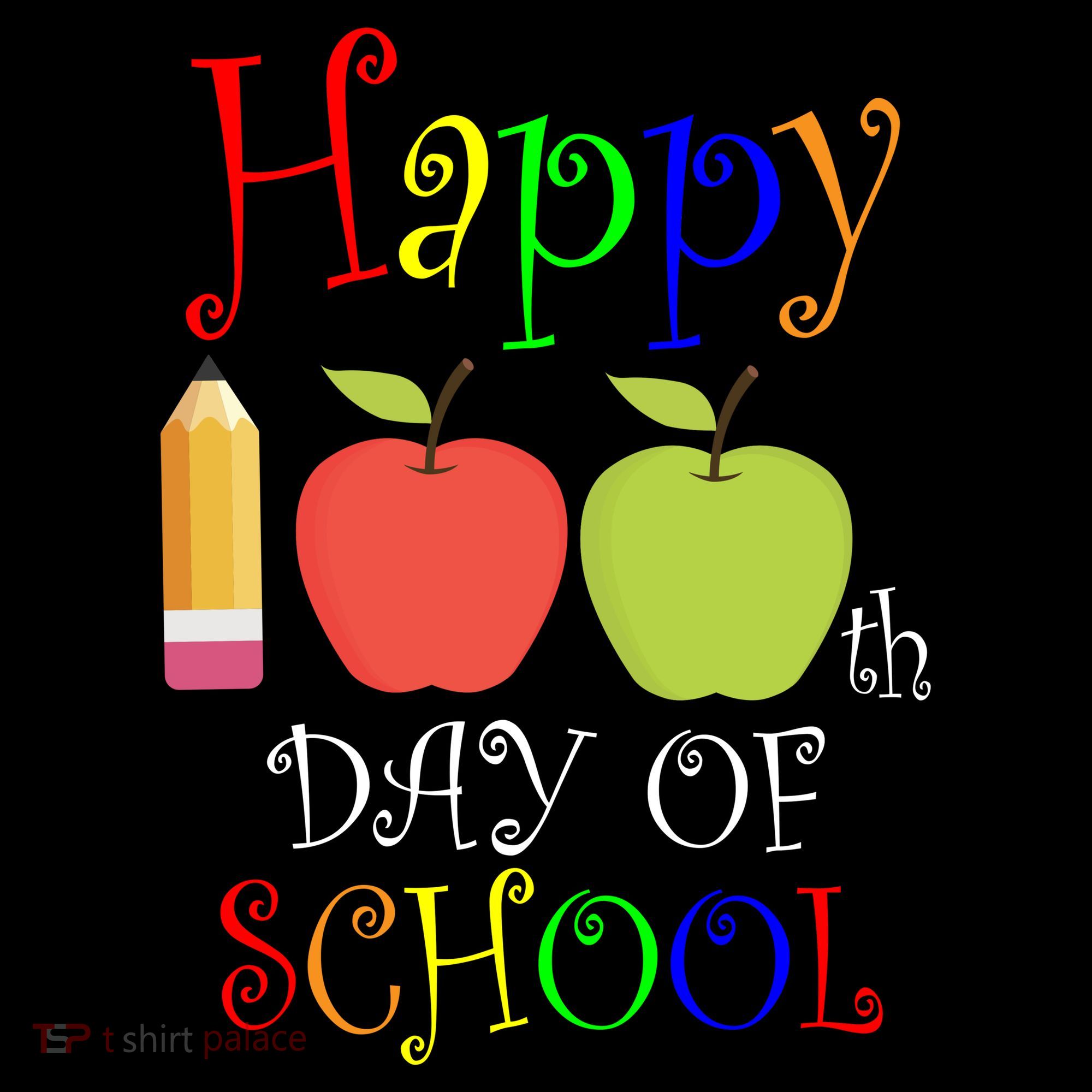 Happy 100th Day Of School Teachers Apple Mousepad