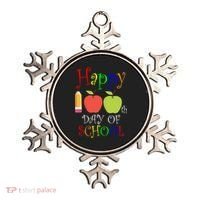 Happy 100th Day Of School Teachers Apple Ornament thumb 0