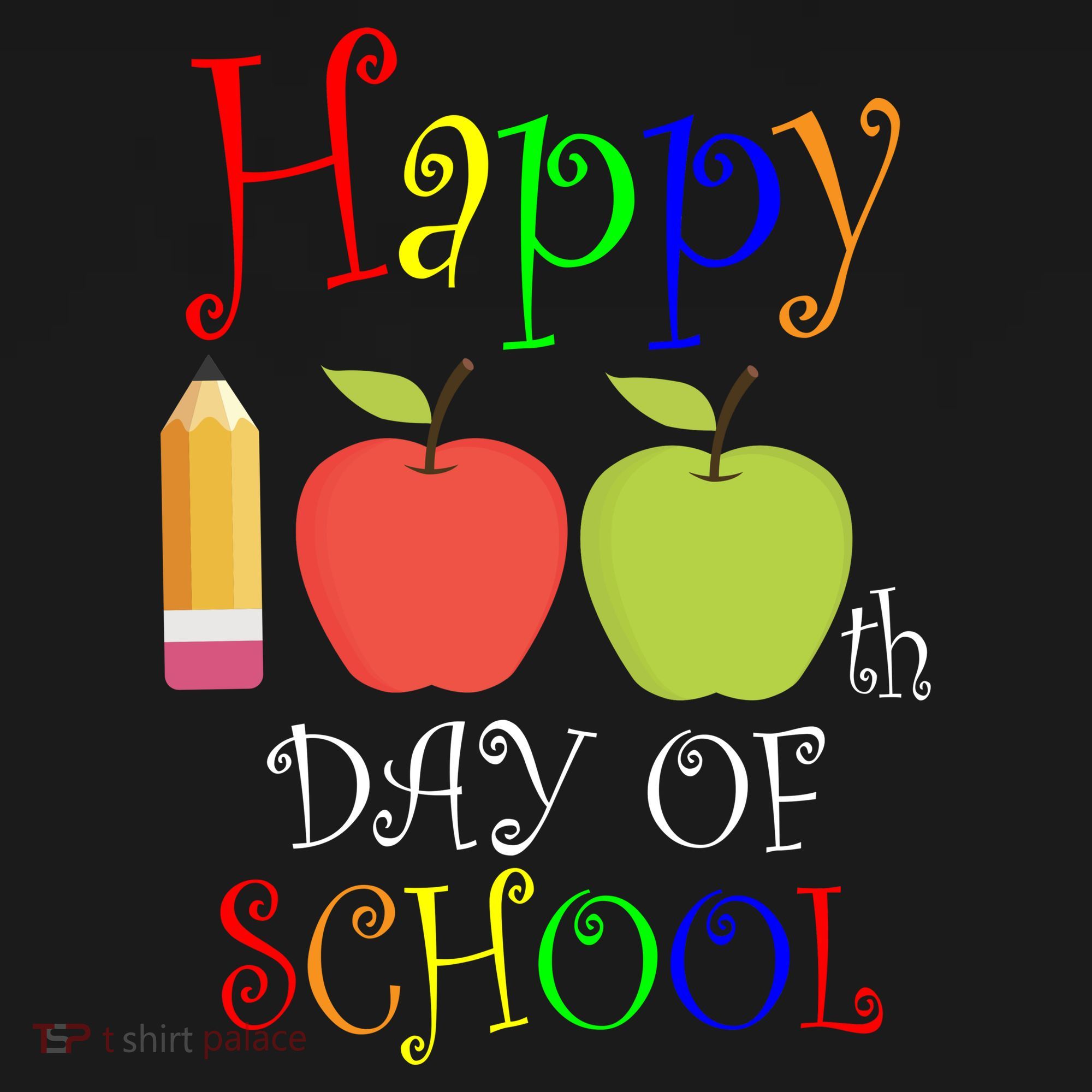 Happy 100th Day Of School Teachers Apple Tote Bag
