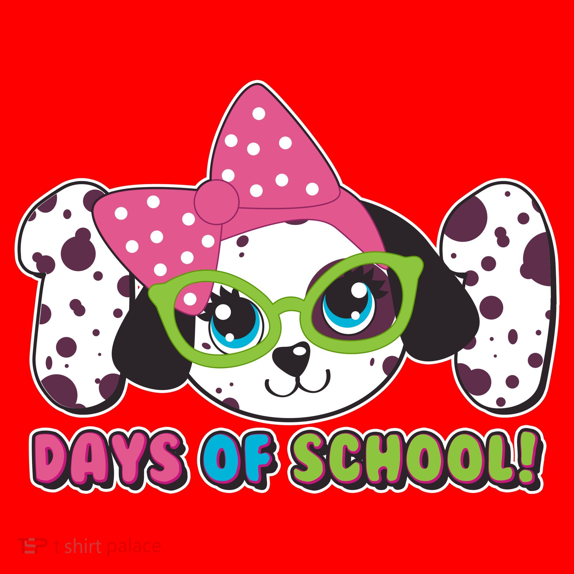 Happy 101 Days Of School Dalmatian Dog Santa Hat
