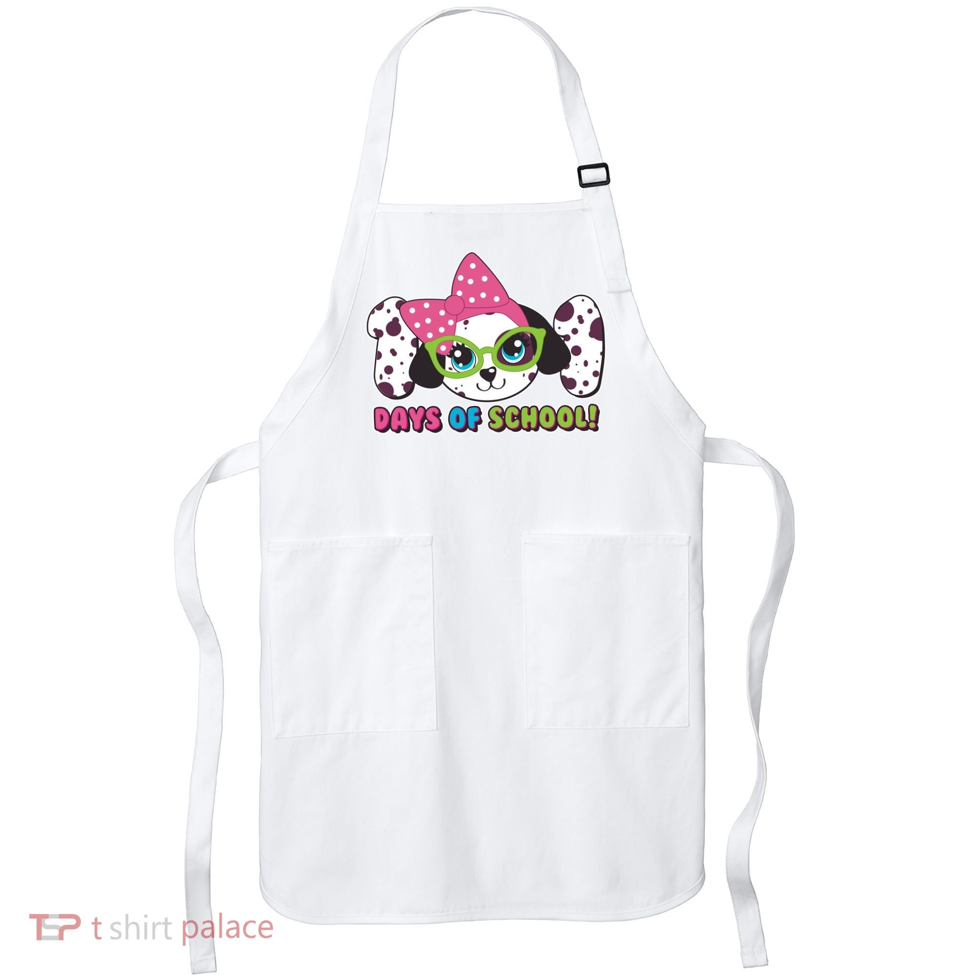 Happy 101 Days Of School Dalmatian Dog Apron