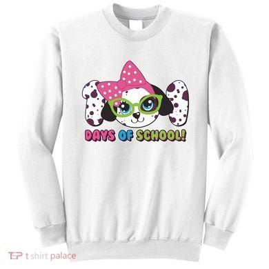 Happy 101 Days Of School Dalmatian Dog Sweatshirt