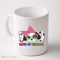 Happy 101 Days Of School Dalmatian Dog Coffee Mug thumb 0