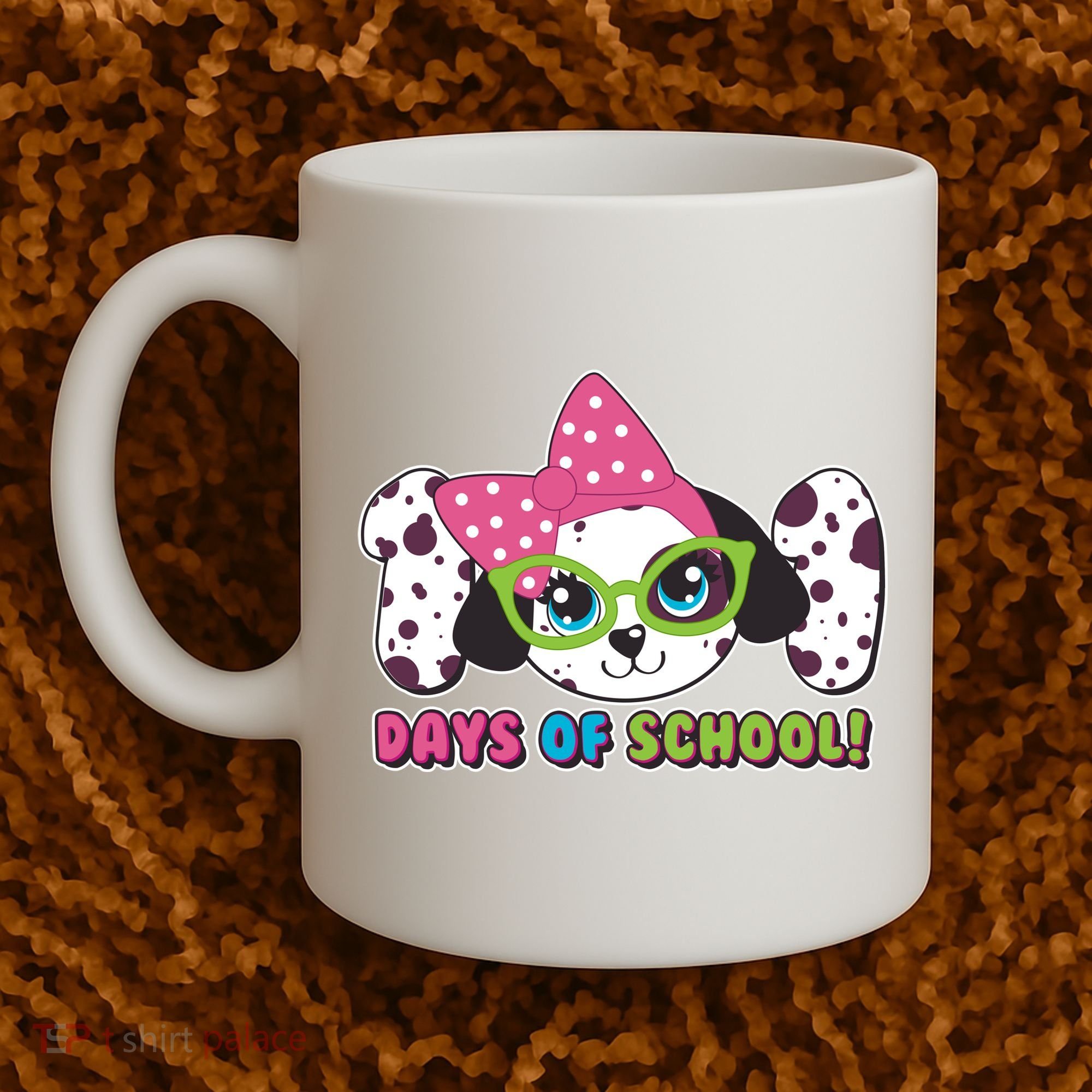Happy 101 Days Of School Dalmatian Dog Coffee Mug