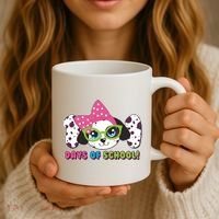 Happy 101 Days Of School Dalmatian Dog Coffee Mug thumb 3