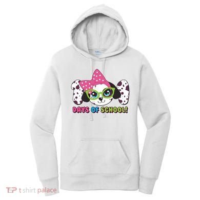 Happy 101 Days Of School Dalmatian Dog Women's Hoodie