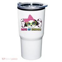 Happy 101 Days Of School Dalmatian Dog Tumbler thumb 0