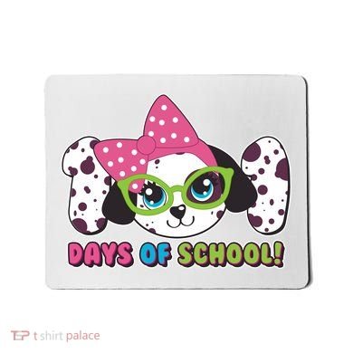 Happy 101 Days Of School Dalmatian Dog Mousepad