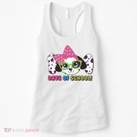 Happy 101 Days Of School Dalmatian Dog Women's Tank Top thumb 0