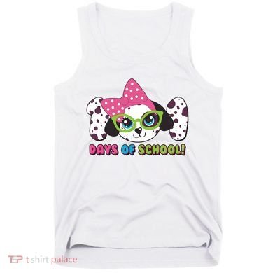 Happy 101 Days Of School Dalmatian Dog Tank Top