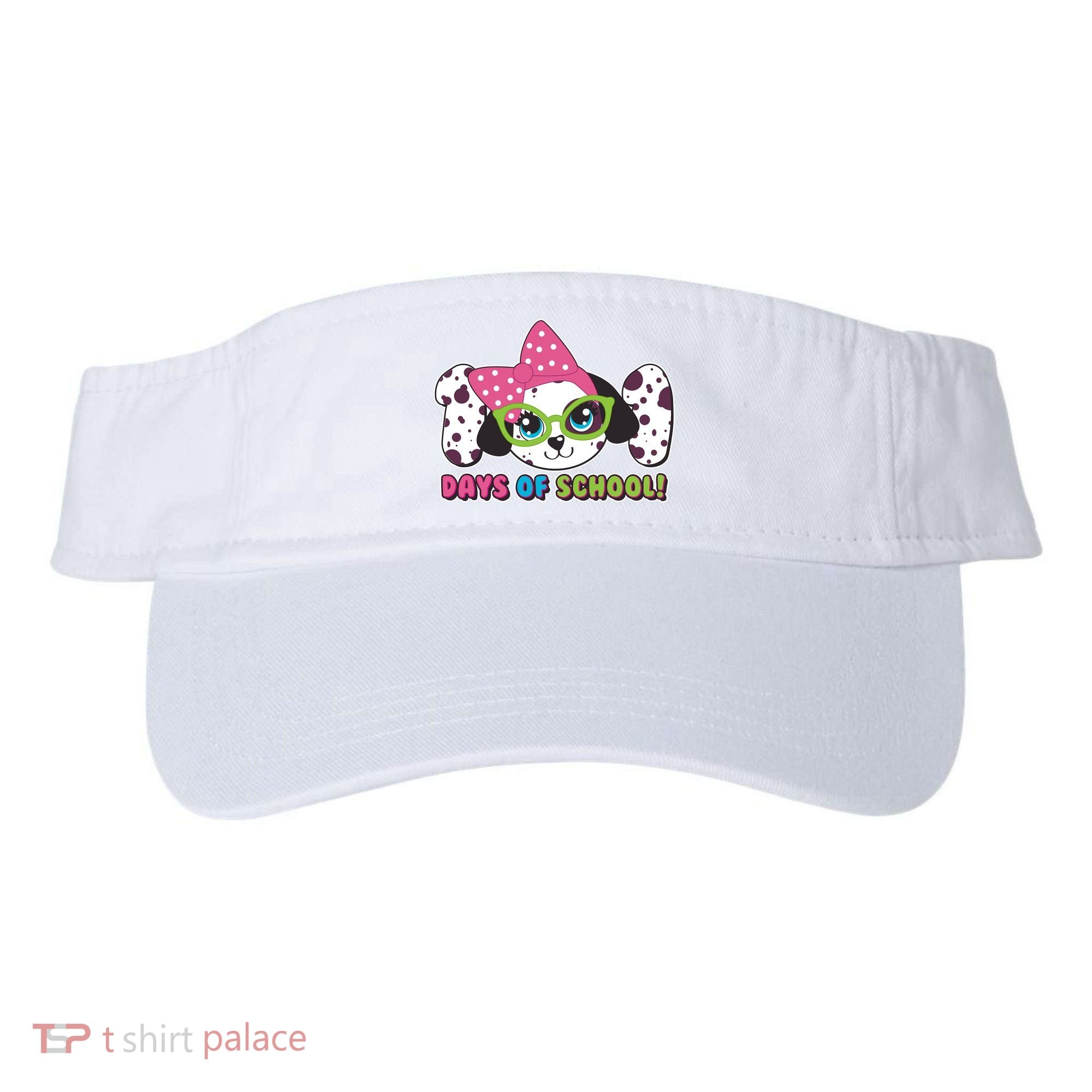 Happy 101 Days Of School Dalmatian Dog Visor