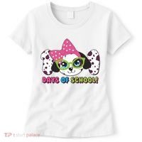 Happy 101 Days Of School Dalmatian Dog Women's T-Shirt thumb 0