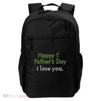 Happy 1st Father's Day I Love You Backpack thumb 0