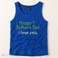 Happy 1st Father's Day I Love You Tank Top thumb 2