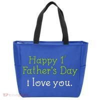 Happy 1st Father's Day I Love You Tote Bag thumb 0