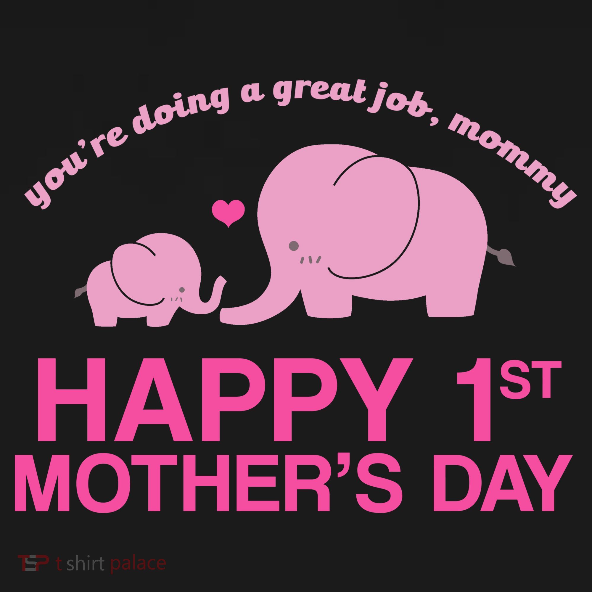 Happy 1st Mothers Day Cute Elephant Backpack