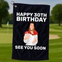 Happy 30th Birthday See You Soon Golf Towel thumb 1