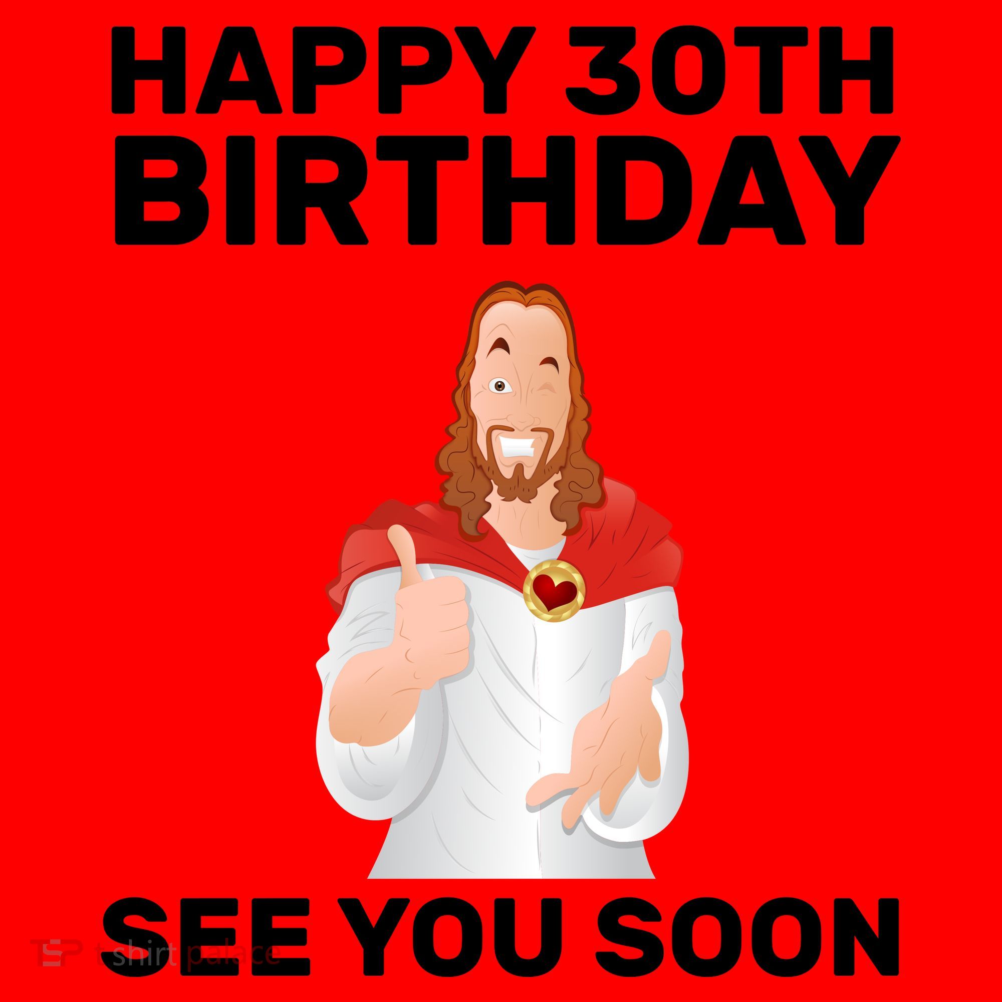 Happy 30th Birthday See You Soon Santa Hat