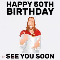 Happy 50th Birthday See You Soon Garment-Dyed Sweatshirt thumb 2