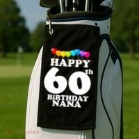 Happy 60th Birthday NANA Golf Towel thumb 2