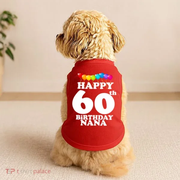 Happy 60th Birthday NANA Doggie Tank