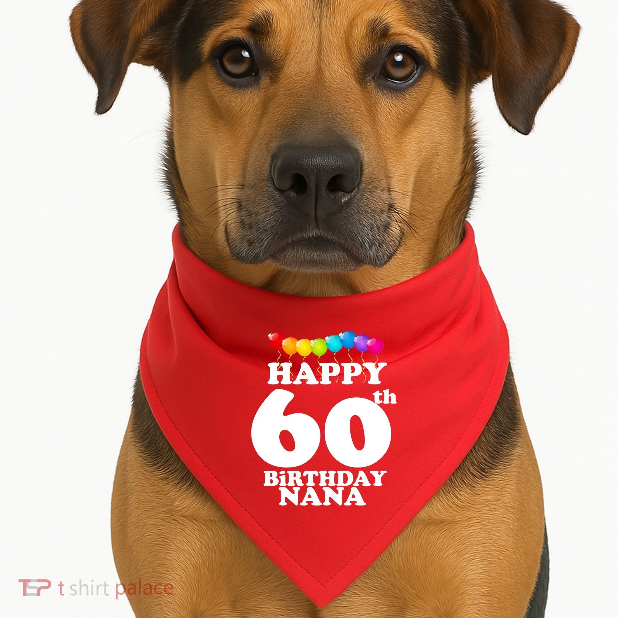 Happy 60th Birthday NANA USA-Made Doggie Bandana