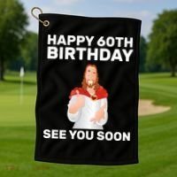 Happy 60th Birthday See You Soon Golf Towel thumb 1