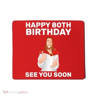 Happy 80th Birthday See You Soon Mousepad