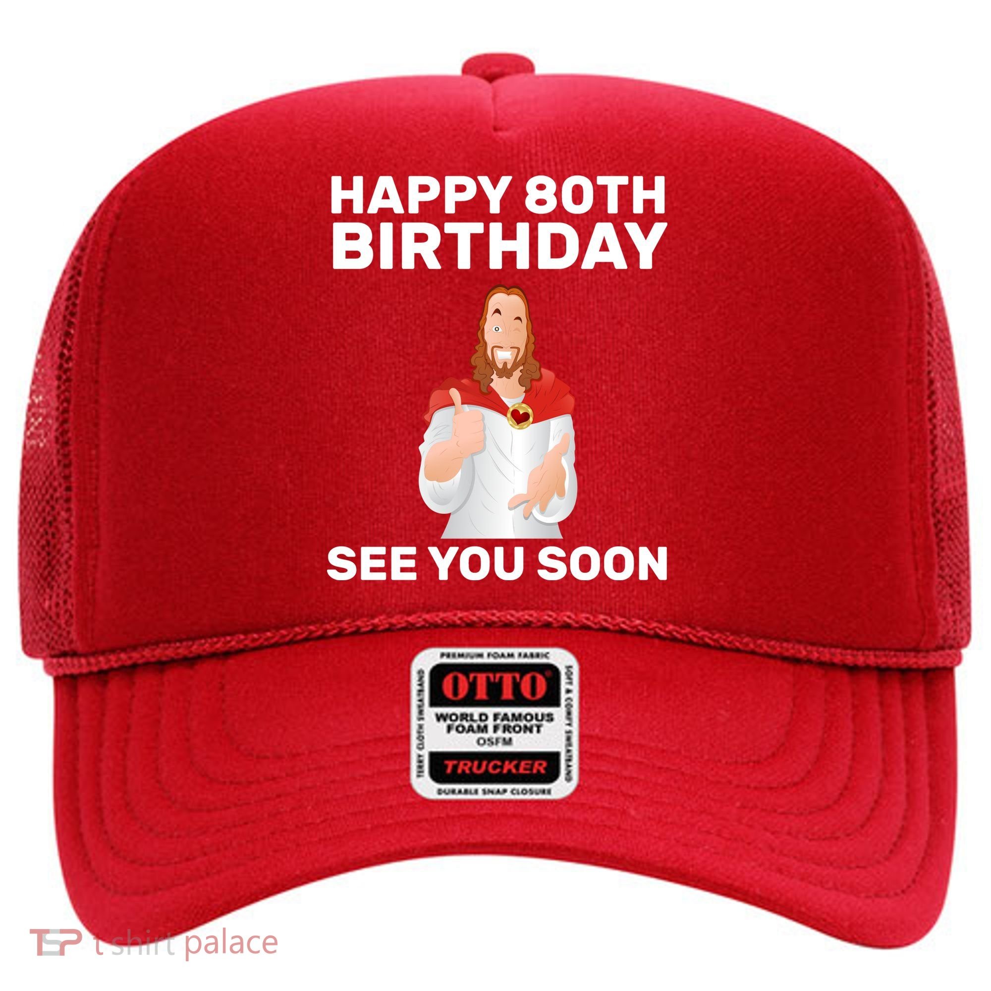 Happy 80th Birthday See You Soon Hat