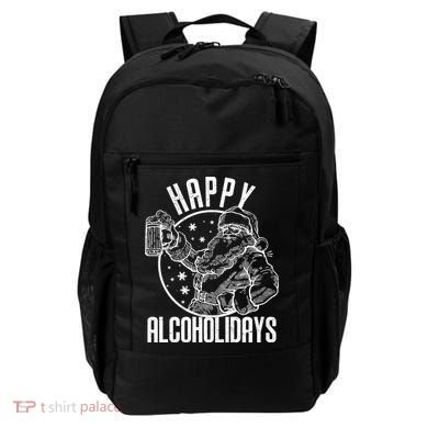Happy Alcoholidays Christmas Santa Backpack