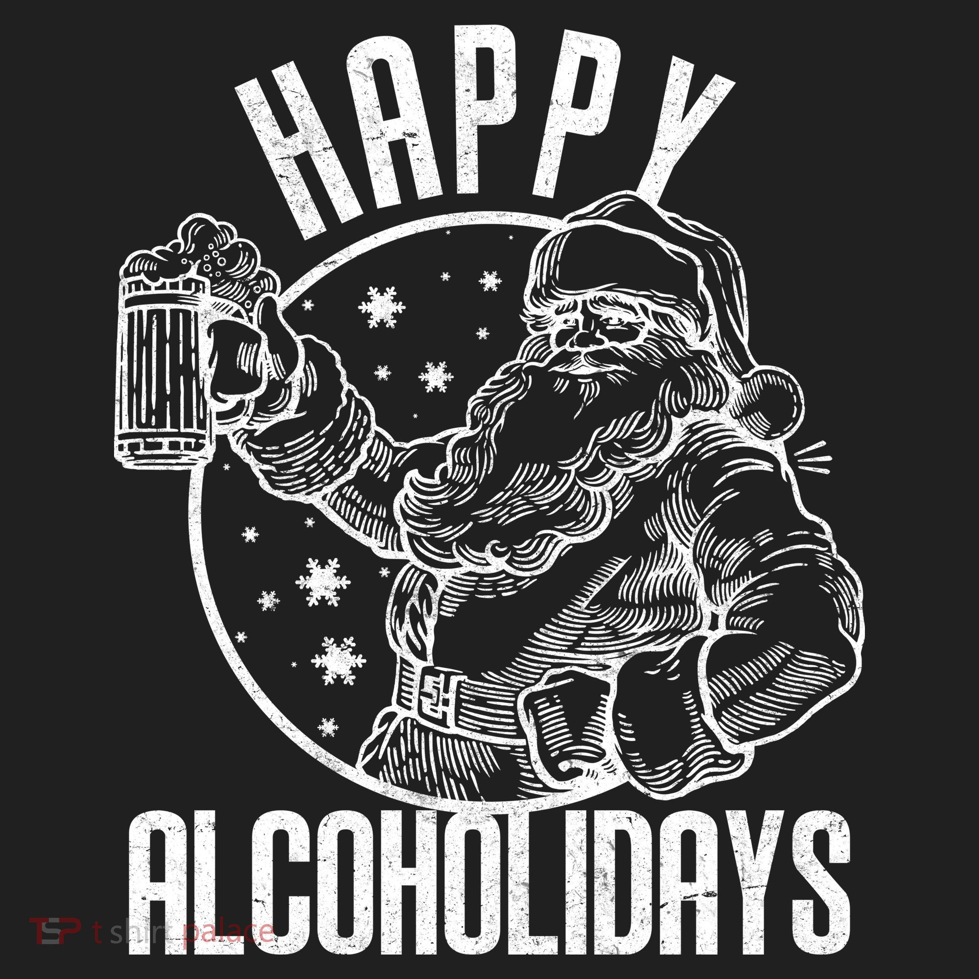 Happy Alcoholidays Christmas Santa Beanie