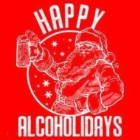 Happy Alcoholidays Christmas Santa Women's Tank Top thumb 5