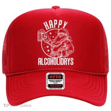 Happy Alcoholidays Christmas Santa Hat