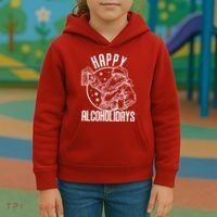 Happy Alcoholidays Christmas Santa Kids Hoodie thumb 3